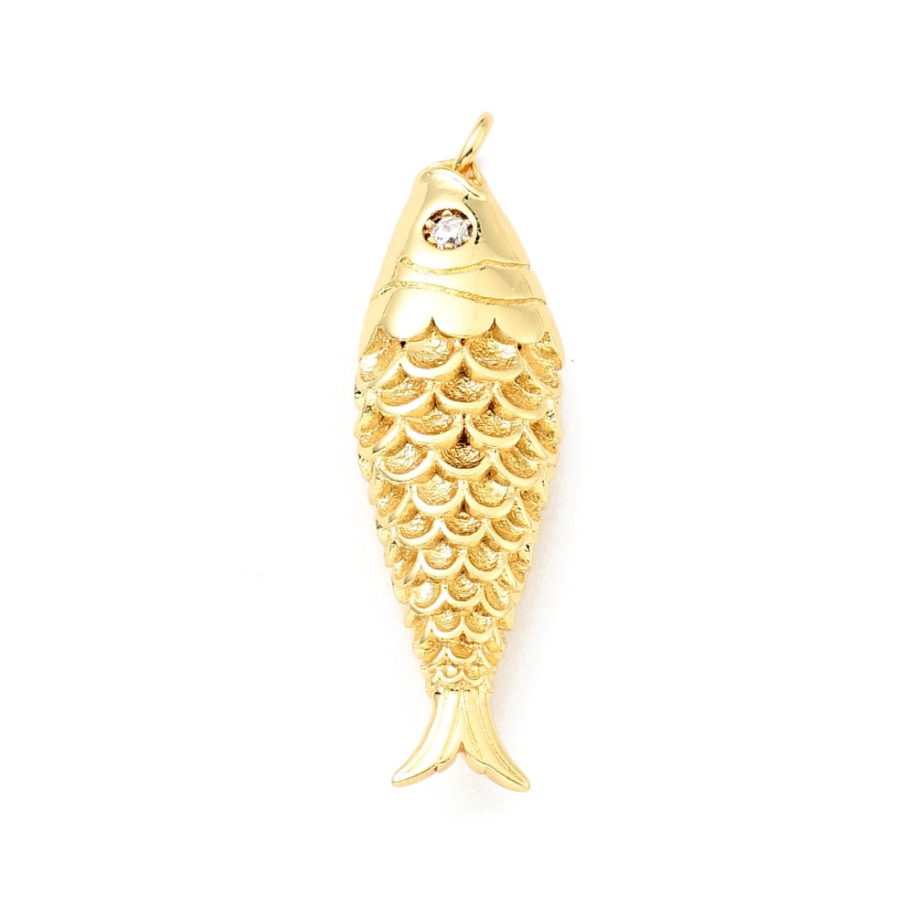 Lucky Gold Fish - Charm - Gold and Silver