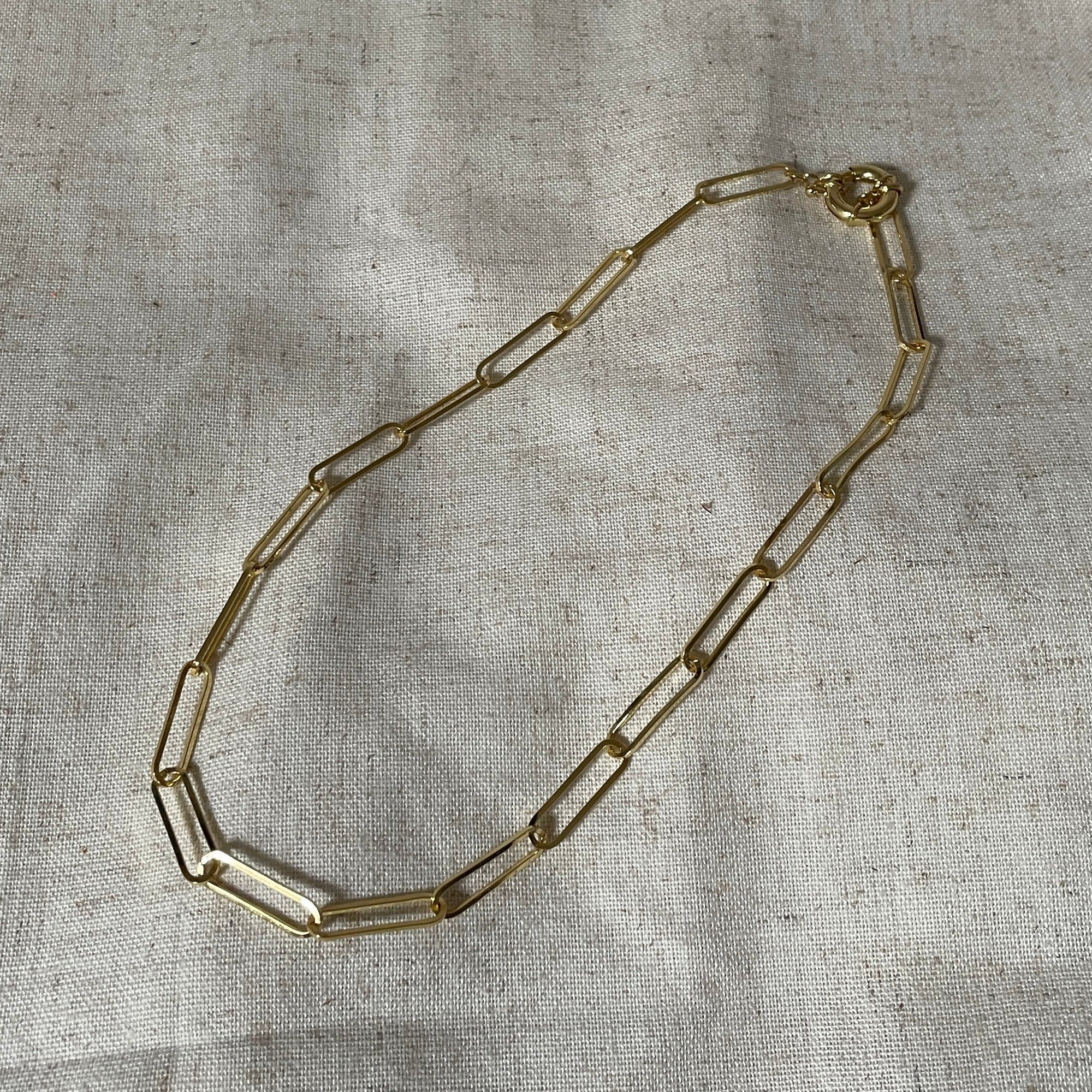 Paper Clip Necklace - Without Charms