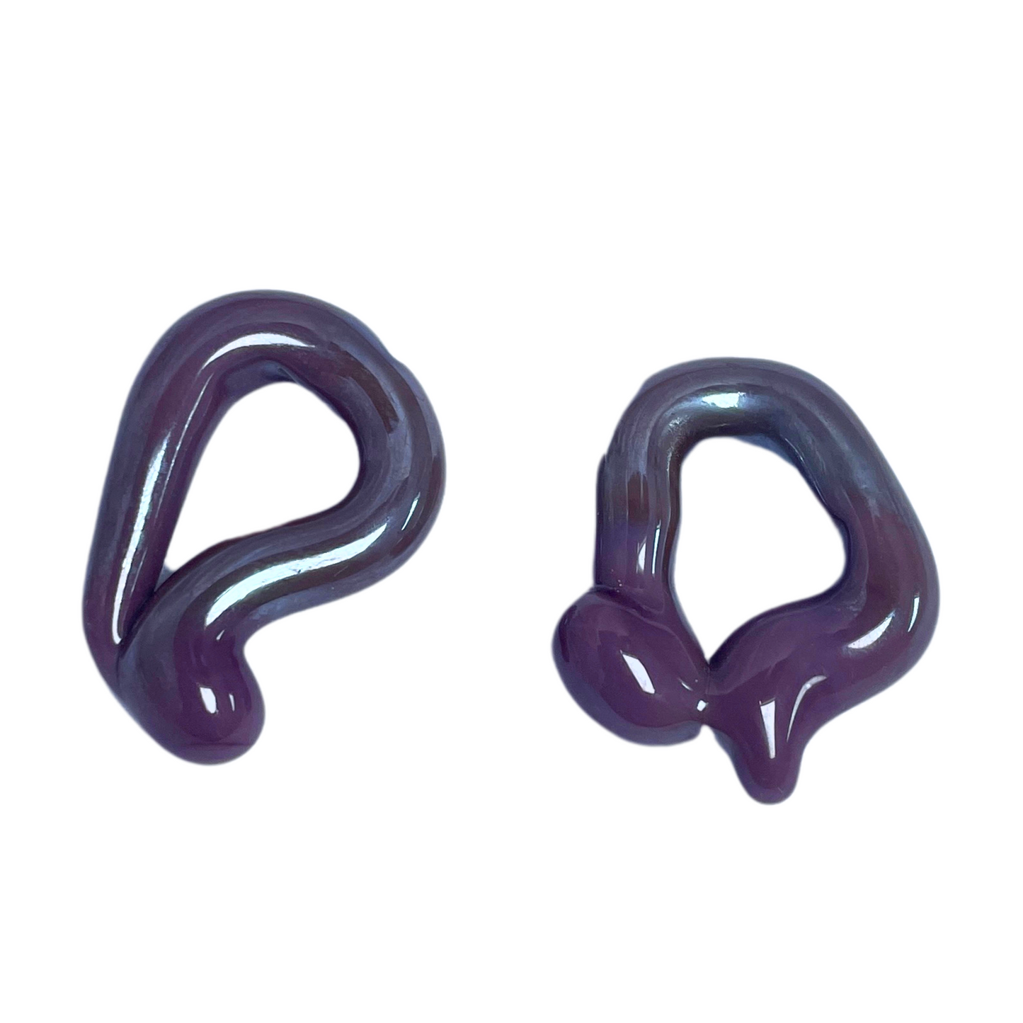 Melt - Solid Purple  - Murano Glass Drop