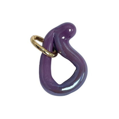 Melt - Solid Purple  - Murano Glass Drop