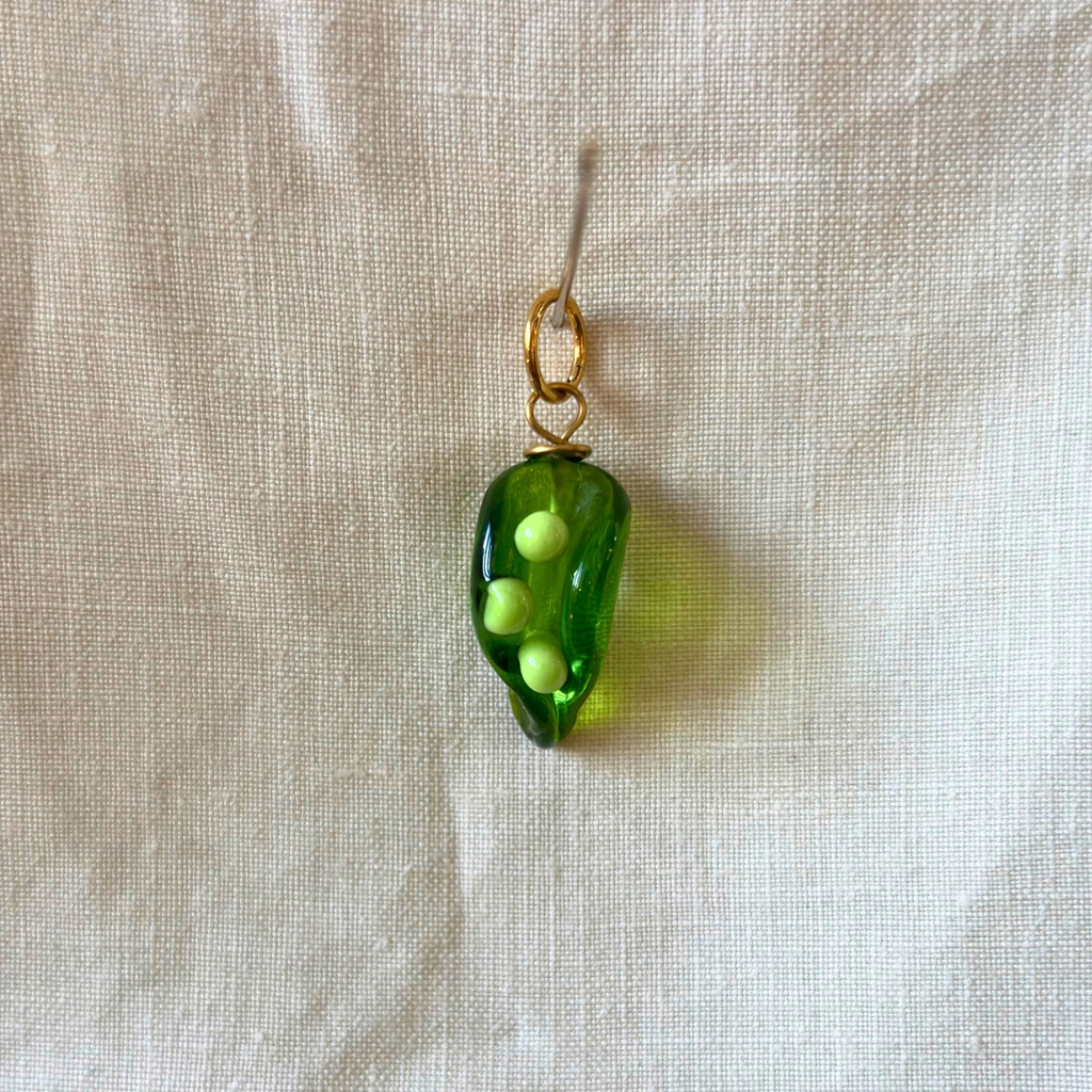 Peas - Murano Glass Food Charm