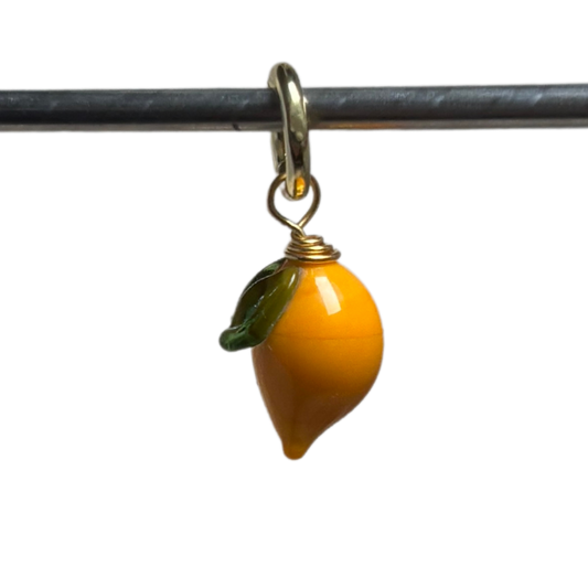 Lemon - Murano Glass Food Charm