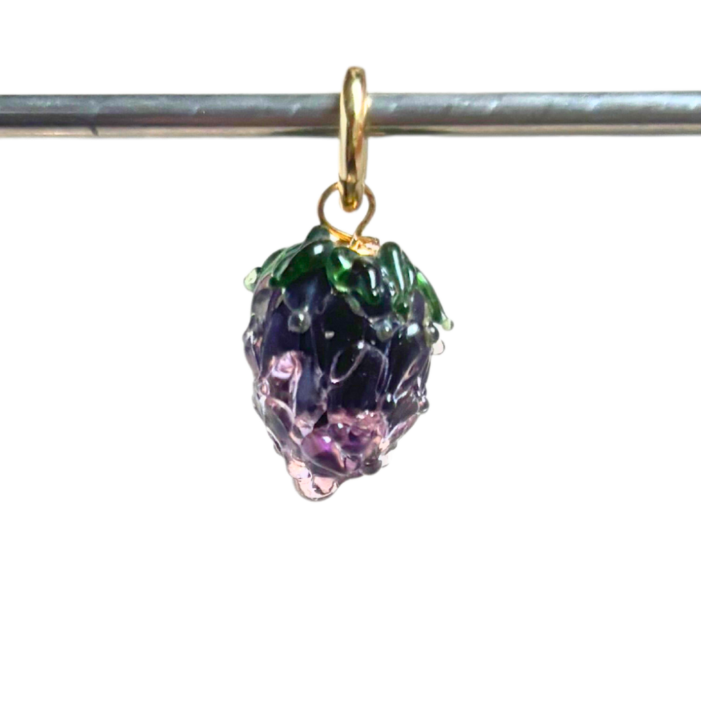 Blackberry - Murano Glass Food Charm