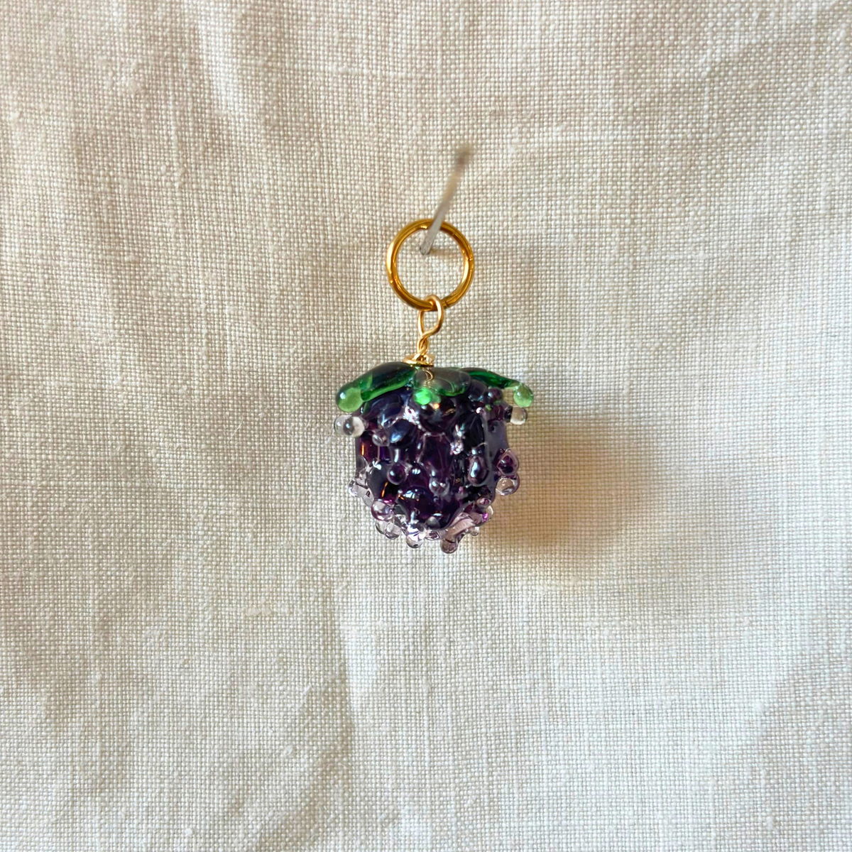 Blackberry - Murano Glass Food Charm