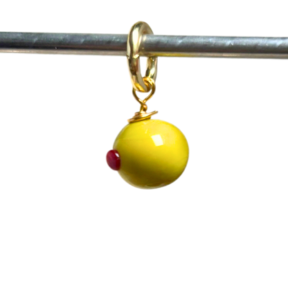 Olive - Murano Glass Food Charm