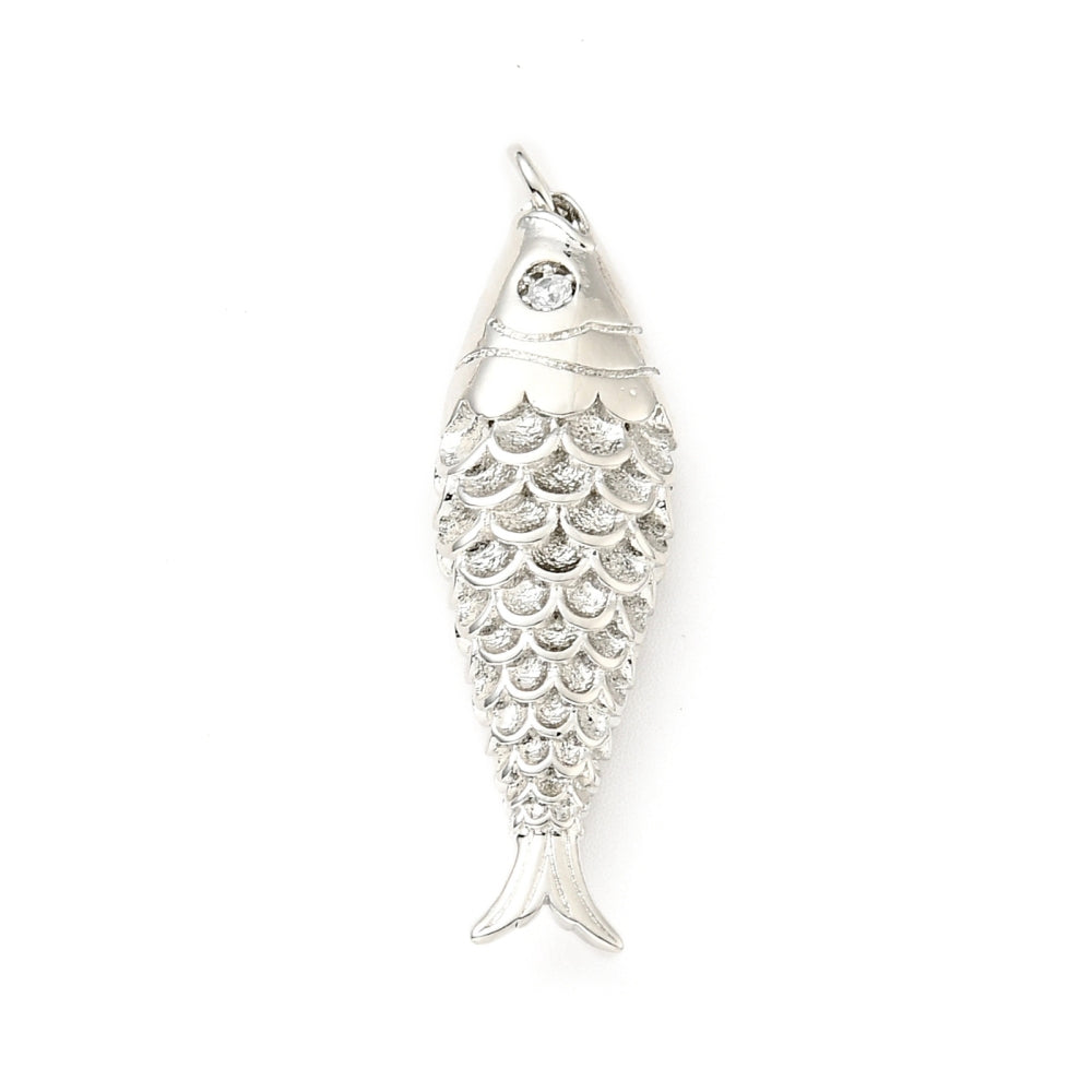 Lucky Gold Fish -  Charm - Gold and Silver