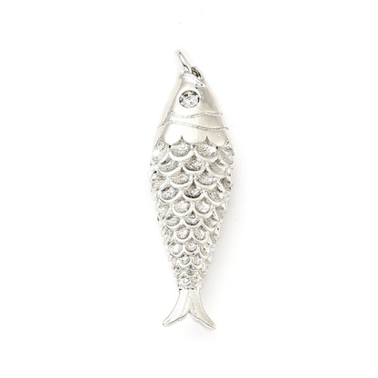 Lucky Gold Fish -  Charm - Gold and Silver