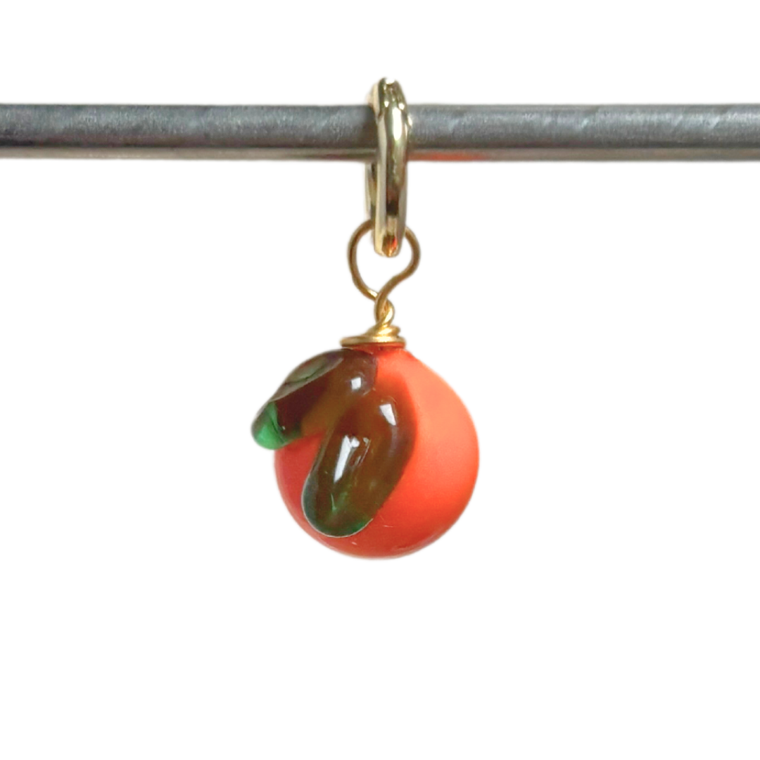 Orange - Murano Glass Food Charm