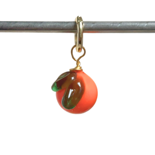 Orange - Murano Glass Food Charm