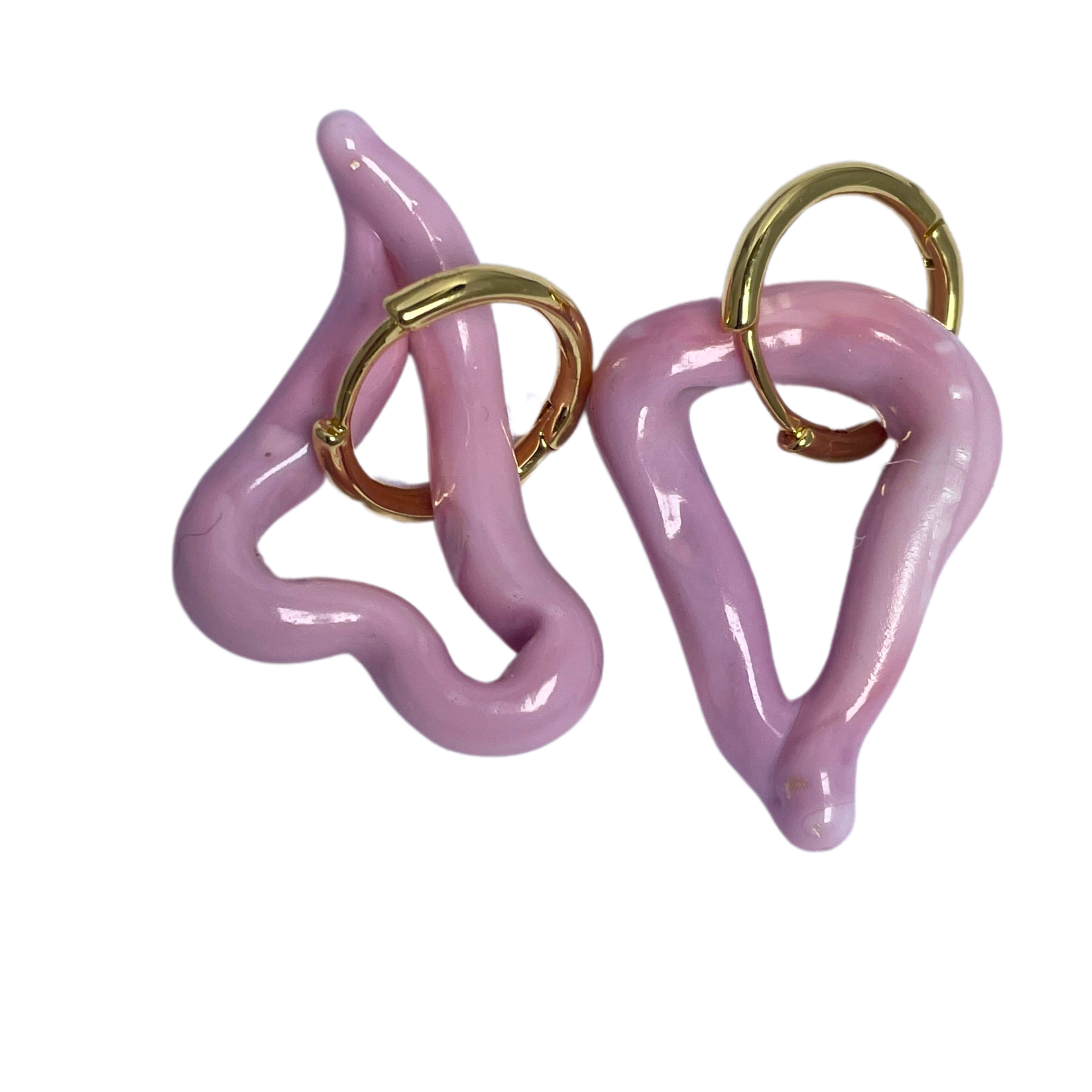 Melt - Solid Pale Pink  - Murano Glass Drop