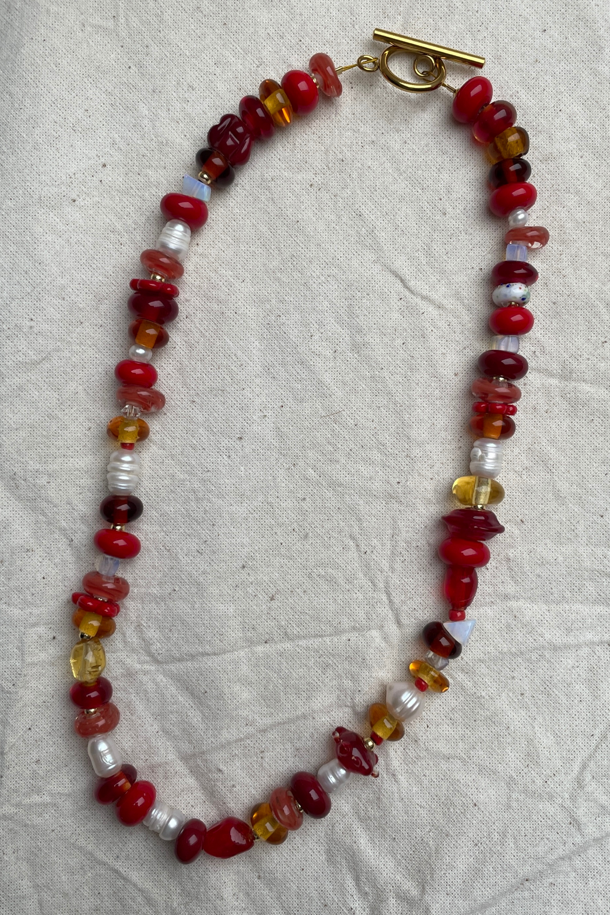 Selma - Glass Bead Necklace
