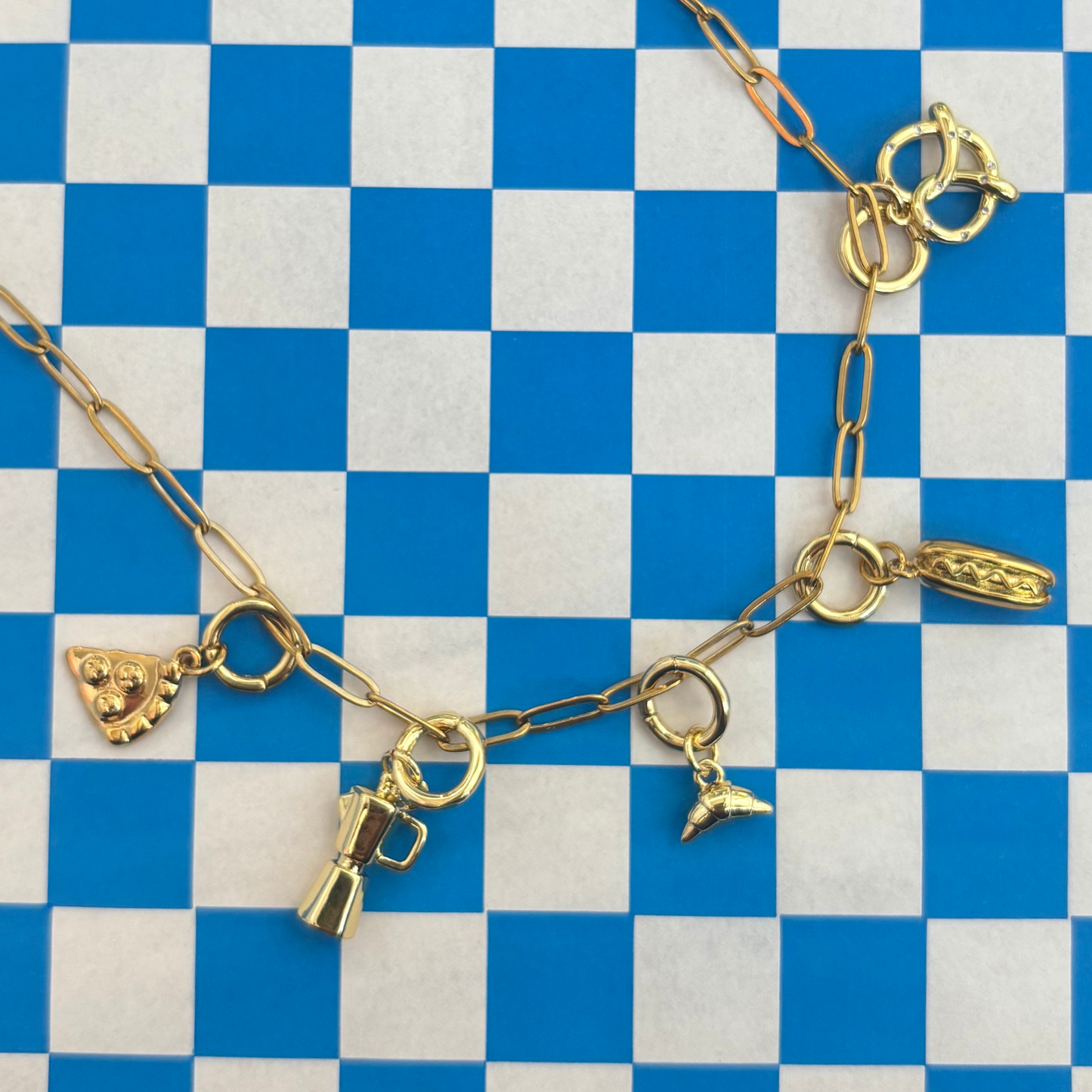 Favourite Things - Foodie Charm Necklace 18K Gold Plate