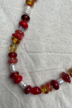 Selma - Glass Bead Necklace