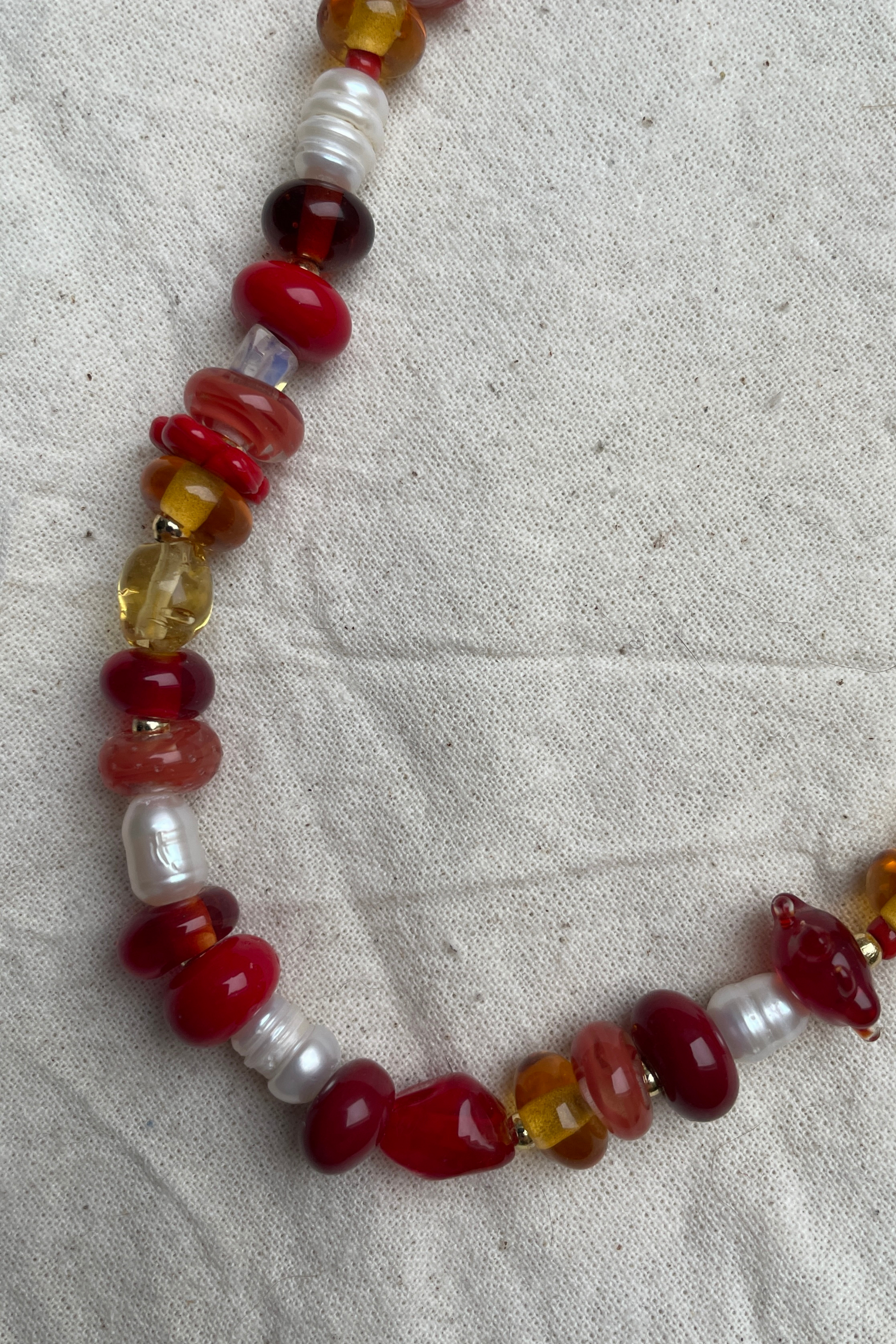 Selma - Glass Bead Necklace