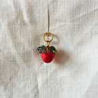 Strawberry - Murano Glass Food Charm