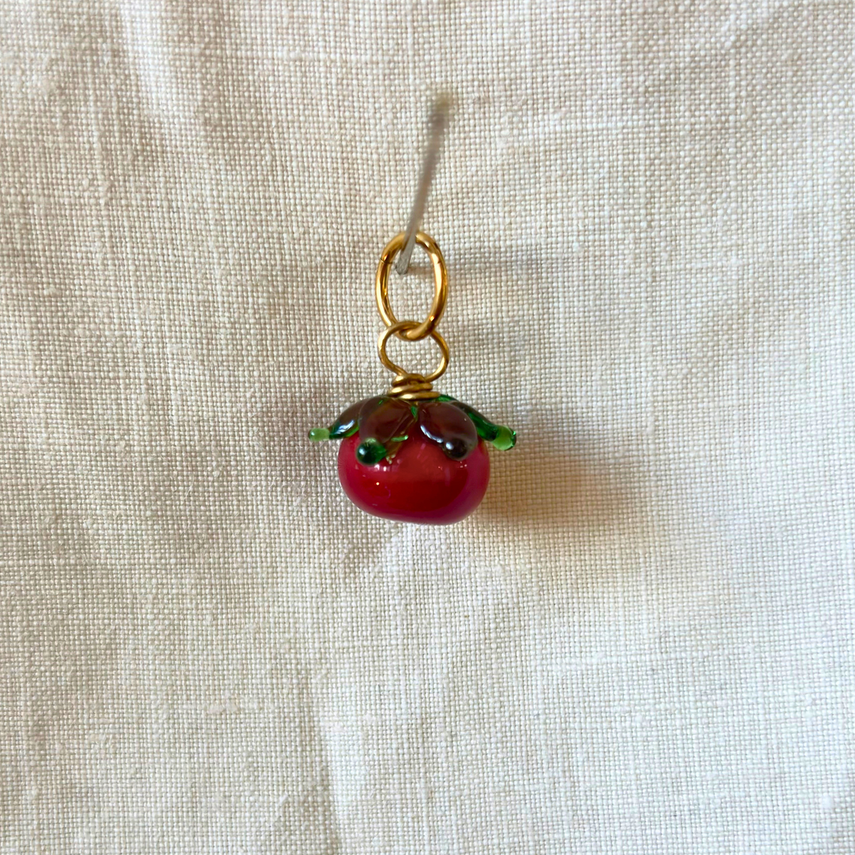 Tomato - Murano Glass Food Charm
