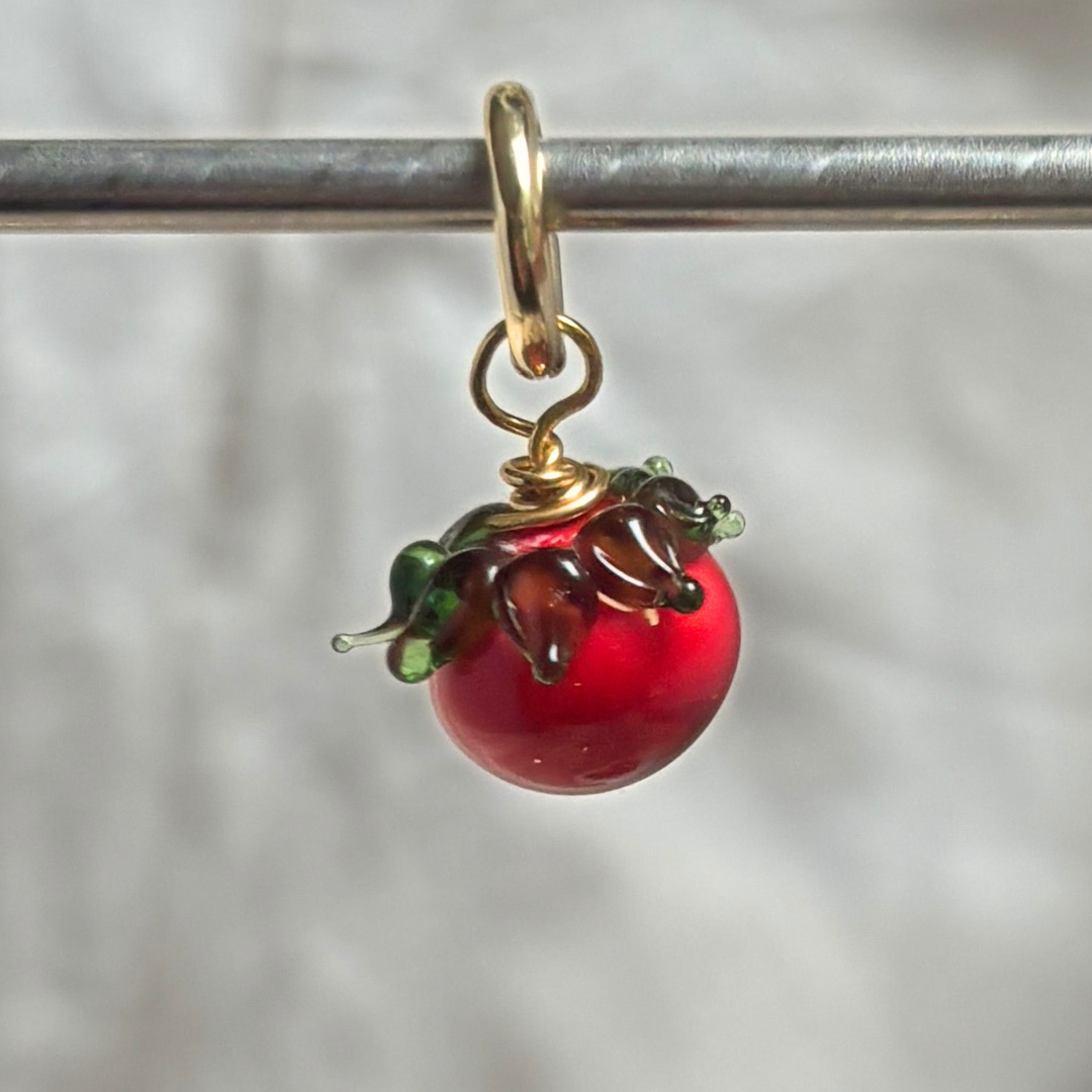 Tomato - Murano Glass Food Charm