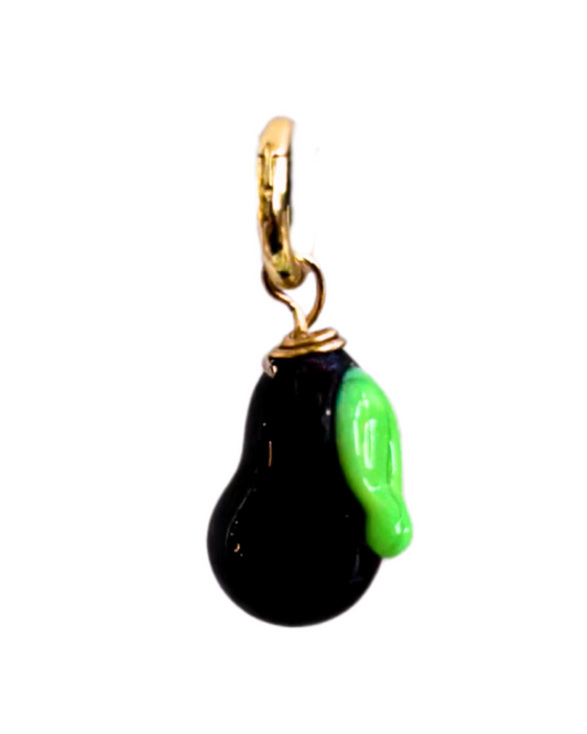Aubergine - Murano Glass Food Charm