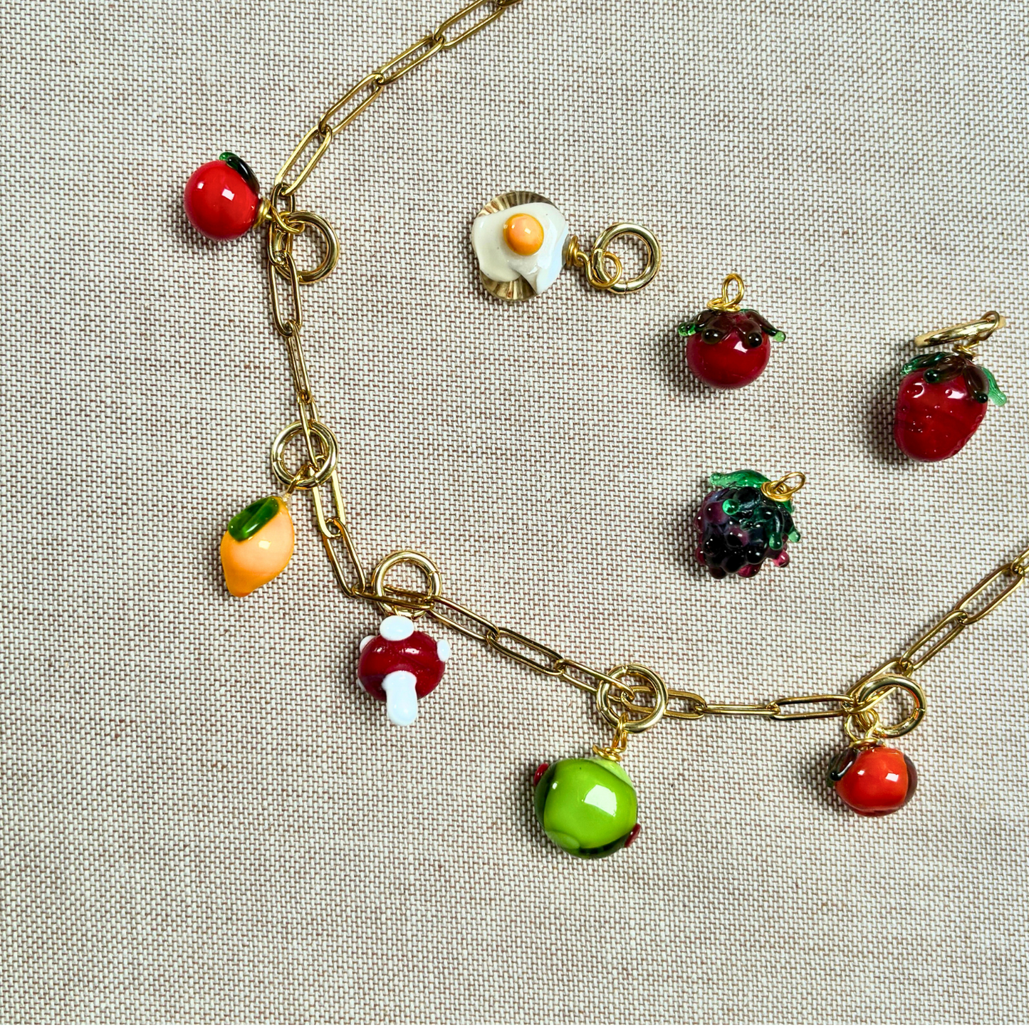 Olive - Murano Glass Food Charm