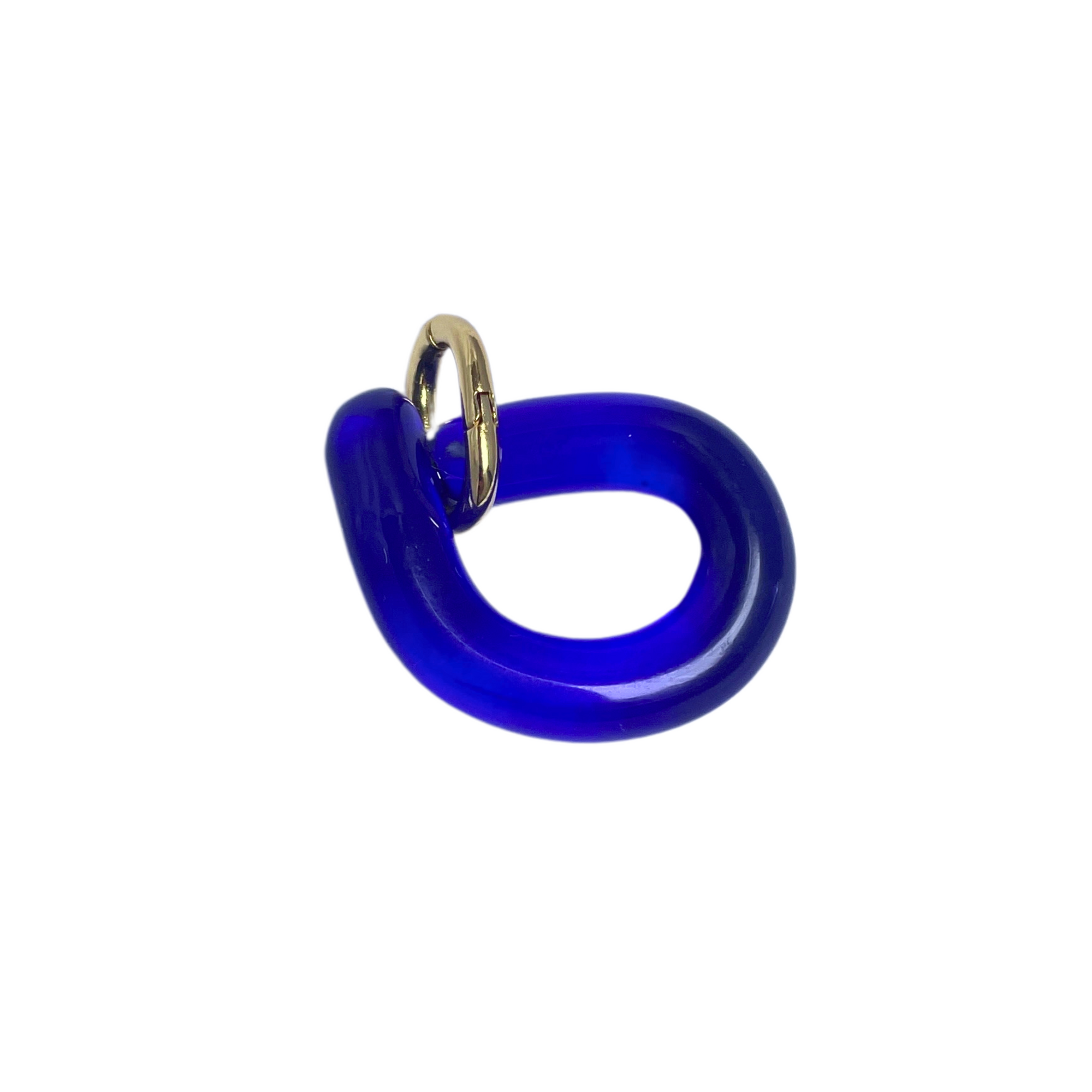 Melt - Glass Drop - Easthope Blue - Earring Hoops