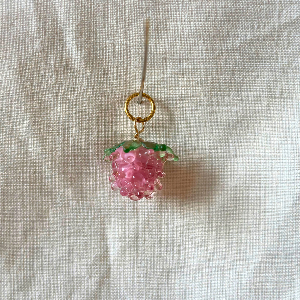 Raspberry - Murano Glass Food Charm