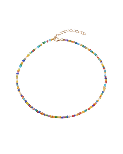 Beaded Seed Bead Necklace