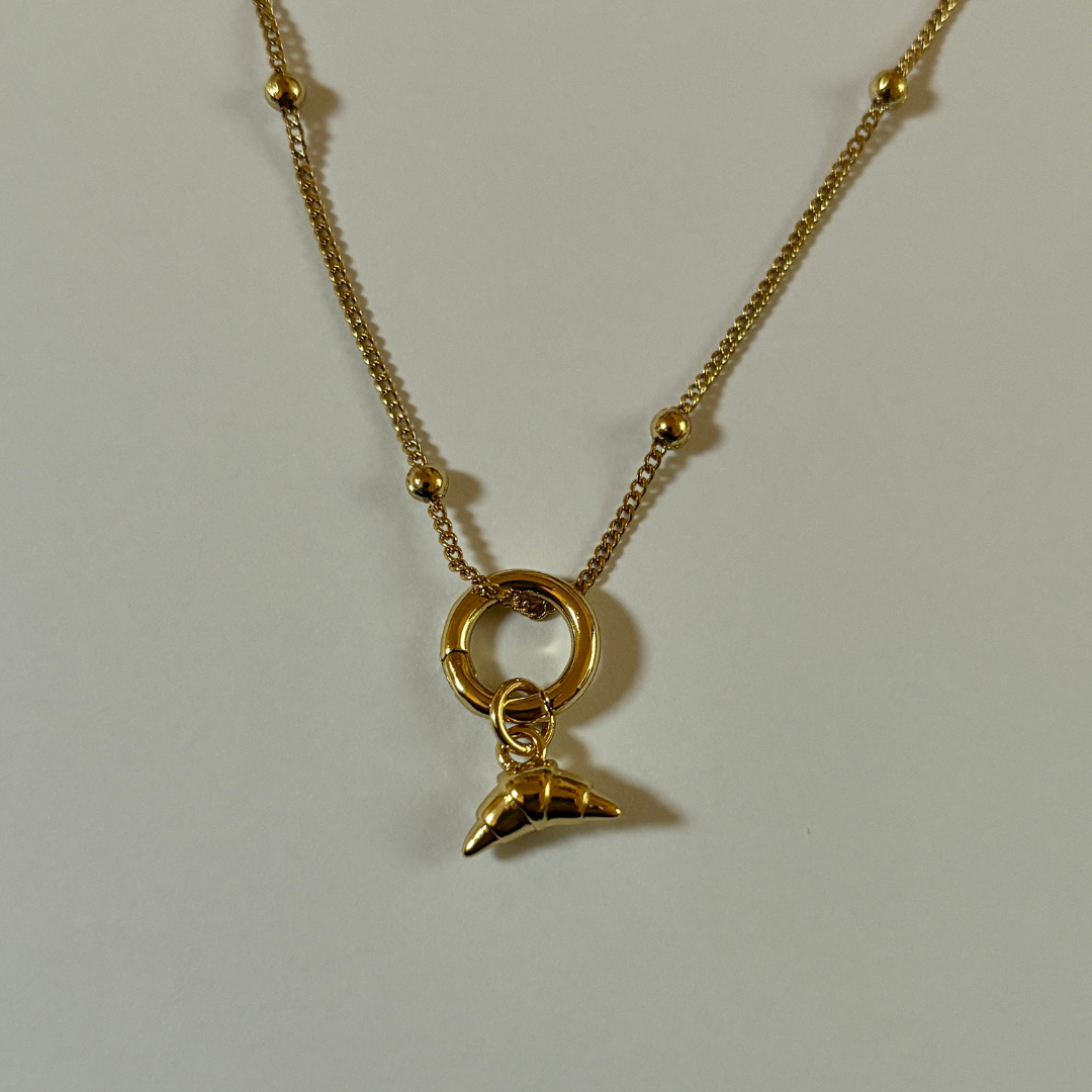 Croissant Charm - 18k Gold Plate