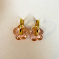 Fleur Earrings - Murano Glass - Palest Pink - Earrings