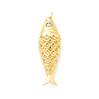 Lucky Gold Fish -  Charm - Gold and Silver