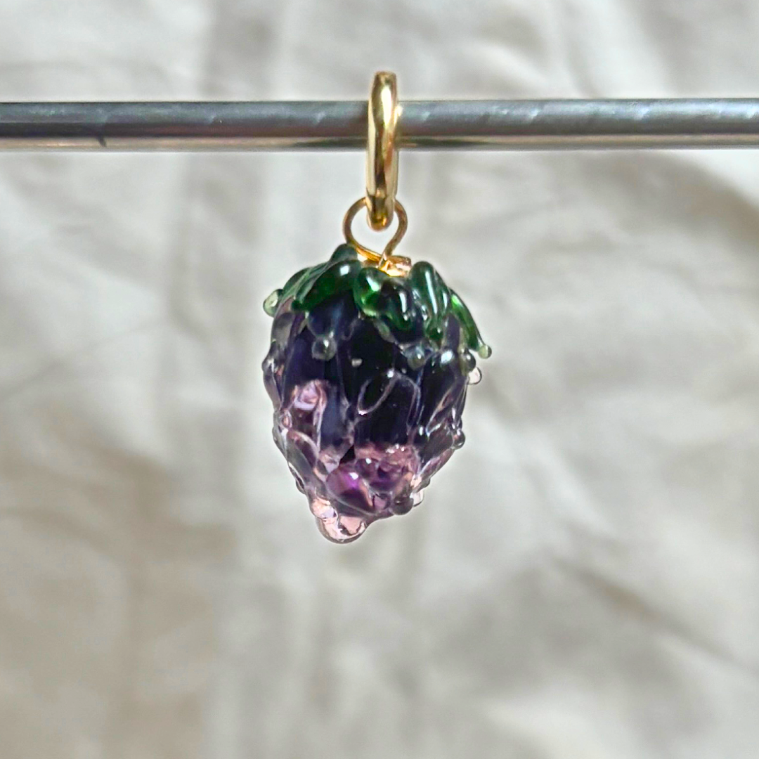Blackberry - Murano Glass Food Charm