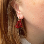 Melt - Poppy Red - Glass Charm