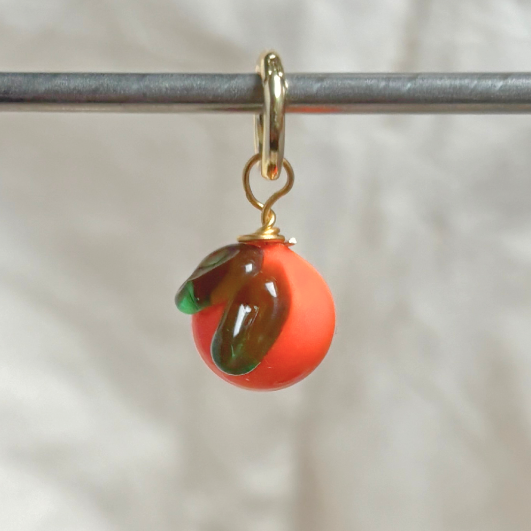 Orange - Murano Glass Food Charm