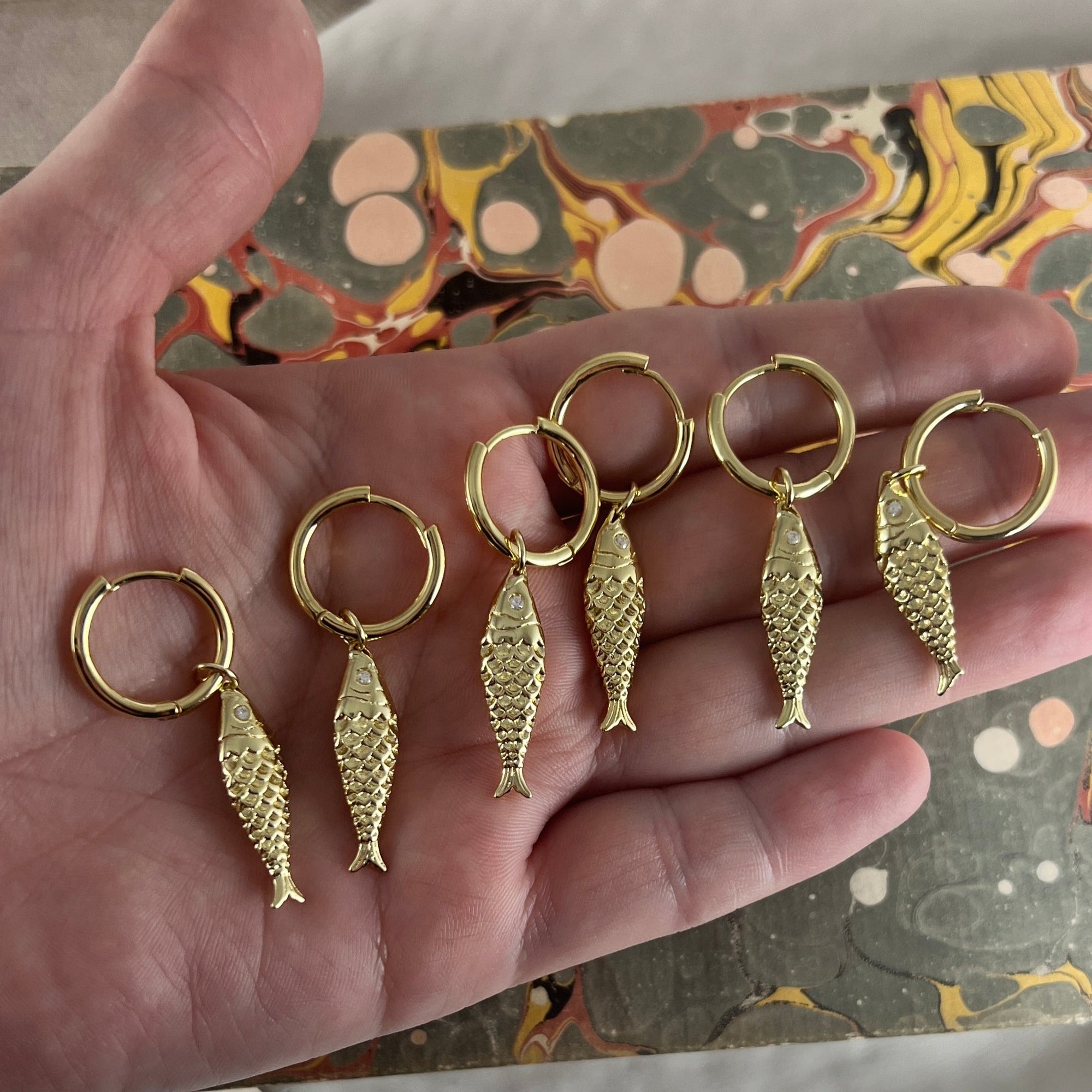 Lucky Gold Fish -  Charm - Gold and Silver