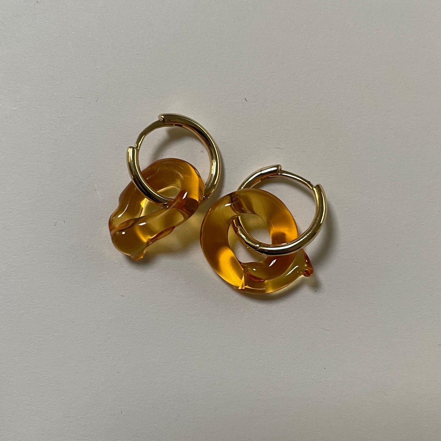 Melt - Pale Amber - Glass Charm