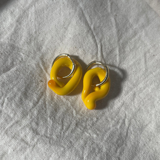 Melt - Solid Bright Yellow - Murano Glass Drop