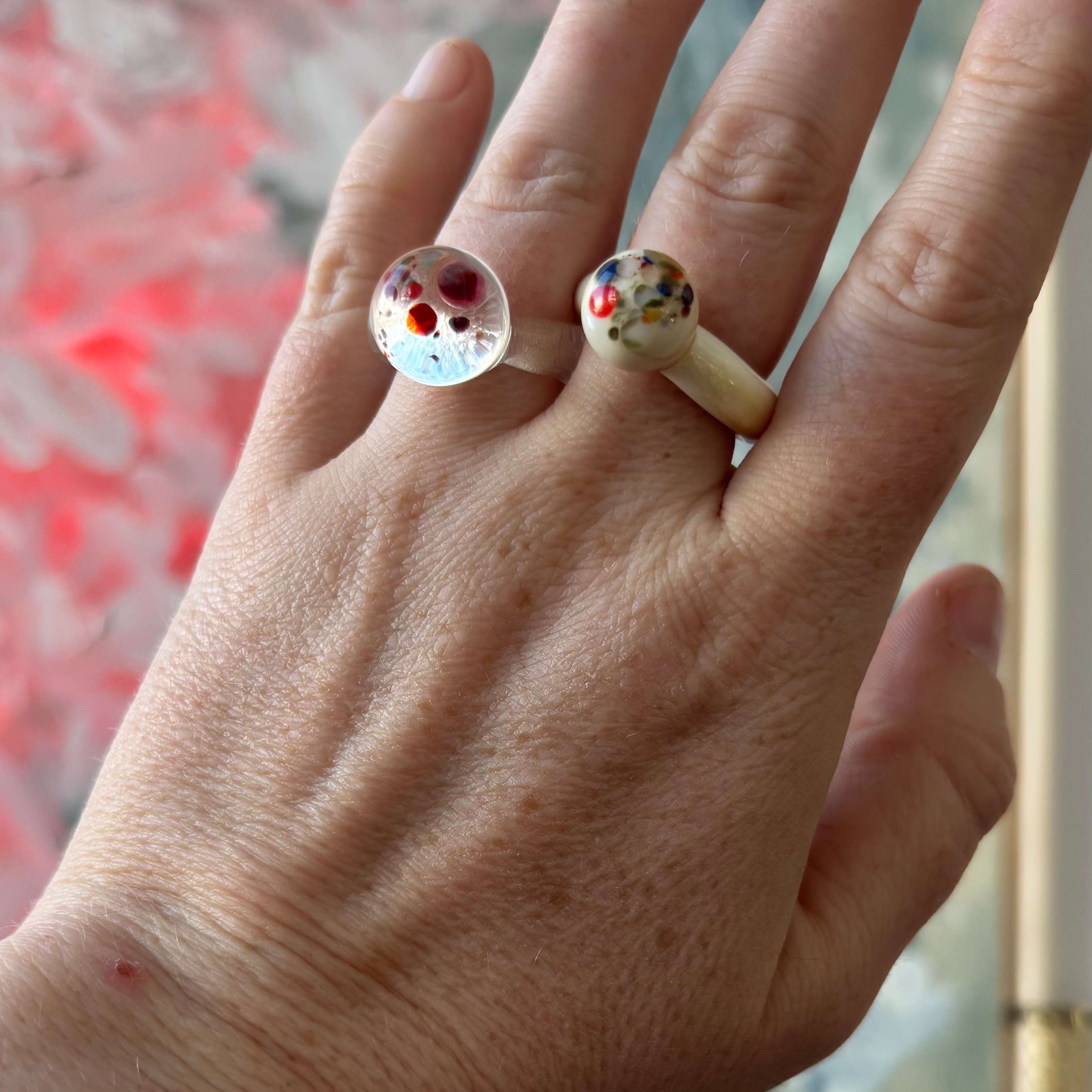 Wasted Ring Murano Glass Minimal Waste Ring - Unique Eco-Friendly Design – Easthope ...
