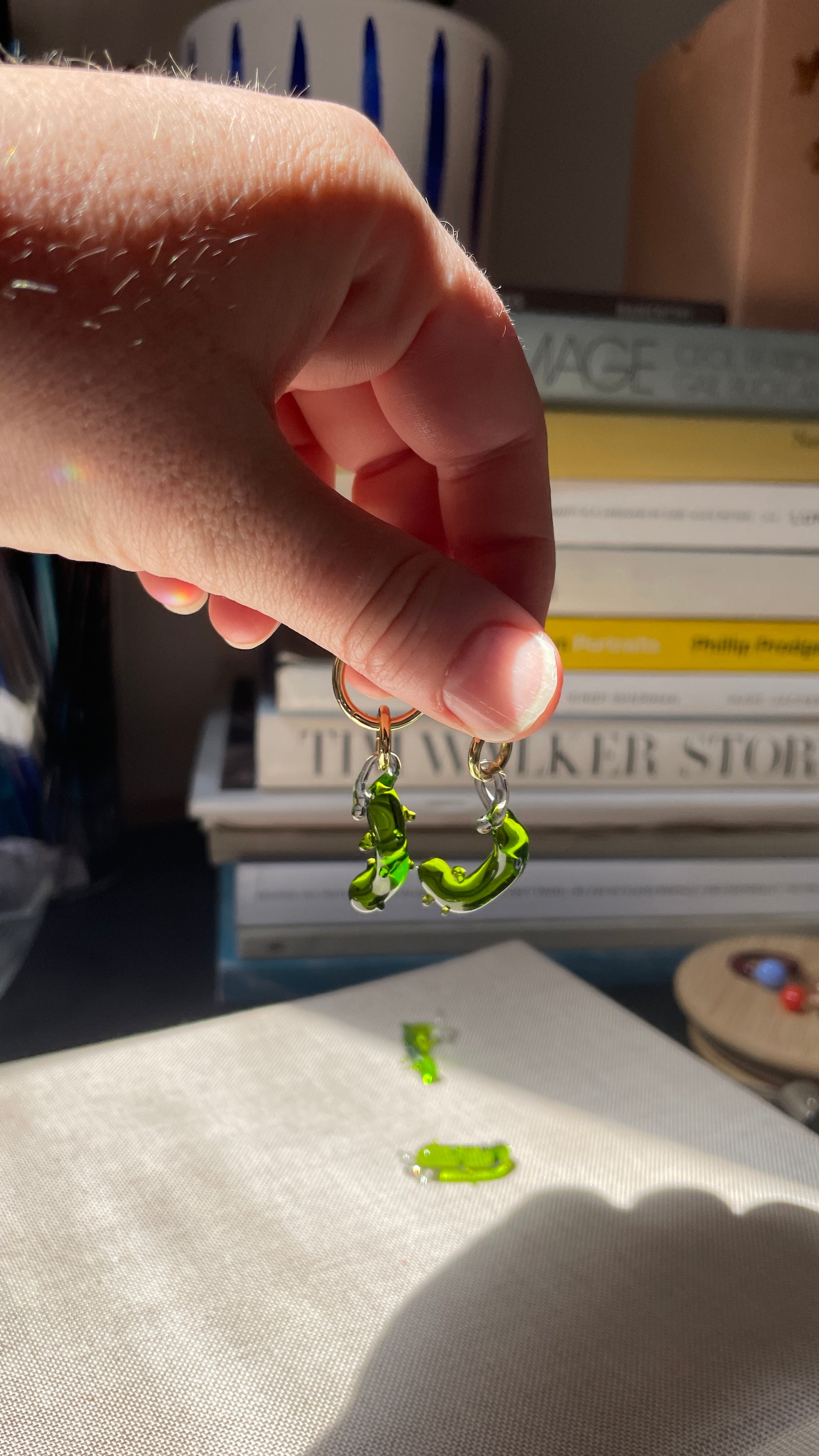 Pickle Party Glass Charm