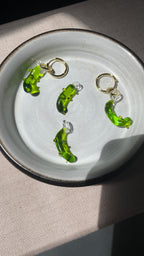 Pickle Party Glass Charm