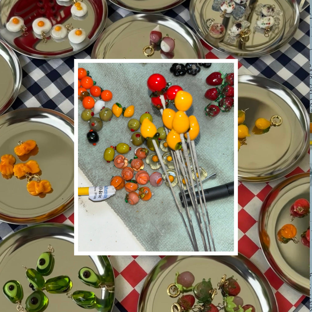 Carrot  - Murano Glass Food Charm