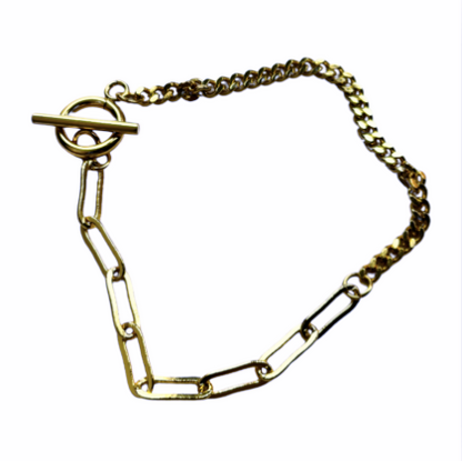 Split Chain Charm Bracelet