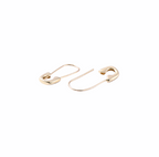 Lily Safety Pin - Gold Plate Earring or Charm Enhancer