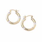 Chloe Cubic Zironia Oval Hoop Earrings