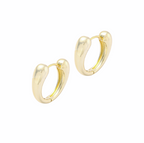 Ava Rounded Classic Hoop Earrings