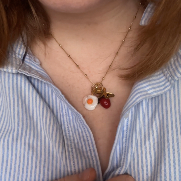 Beaded Satellite Snake Chain 18k Gold Plate
