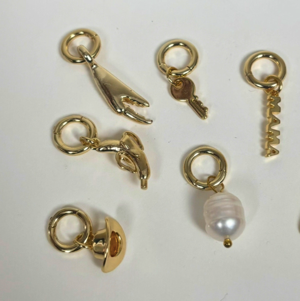 Banana -  Food Charm 18K Gold Plate
