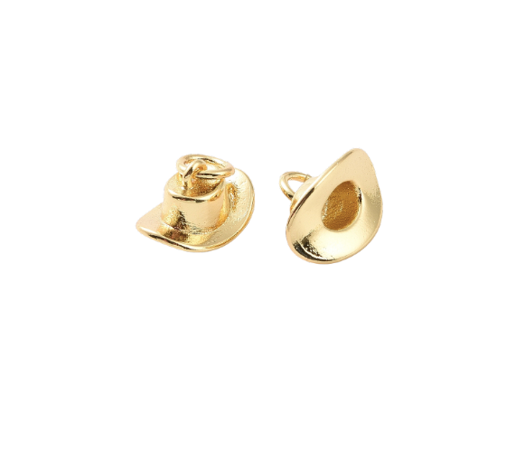 Cowboy Hat -  Charm 18K Gold Plate