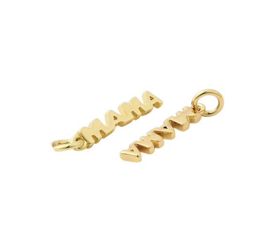 Mama Mother Mum -  Charm 18K Gold Plate