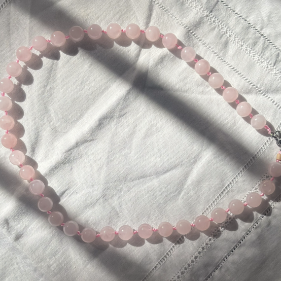 Greta Natural Stone Beaded Necklace