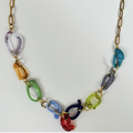 Mini Melt Murano Glass and 18K Chain Necklace