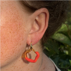 Sibling Melts - Pair 005 - Orange Mix - Earrings
